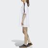 Adidas SS Dress Tape Logo Stripe Decoration Casual Sports Loose Breathable Round Neck Short Sleeve Dress Women Dresses White FJ6882