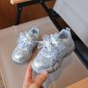 Girls Casual Sneakers With Bow Detail Mesh Upper Lightweight Non-Slip Sport Shoes Kids Ages 4-12
