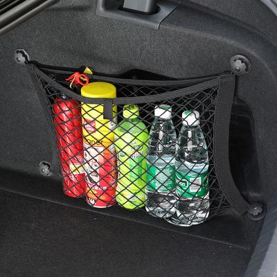 Red de carga de malla universal para almacenamiento de coche, red de bolsillo para coche, red de bolsillo de malla elástica, bolsa organizadora para pegatinas de pared
