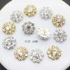 10Pcs Exquisite Small Metal Rhinestone Sewing Accessories Buttons Diy Wedding Dress Headwear Gift Box Decorative Accessorie 16MM
