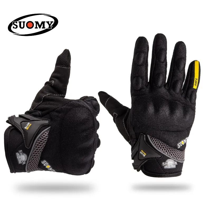 SUOMY Motorcycle Gloves Racing Summer Full Finger Protective Guantes Moto Motocross Luva Motociclista