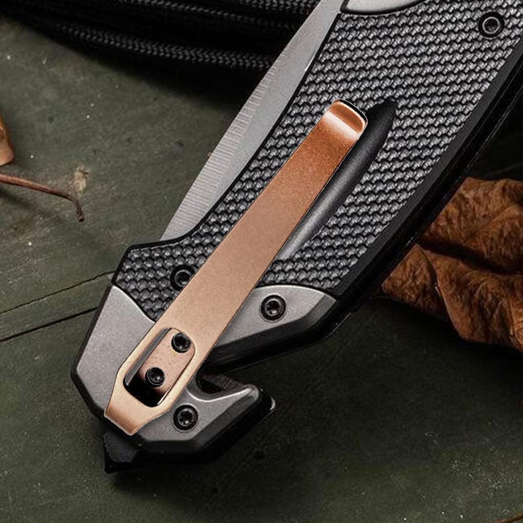 Nerezové skládací nože s těžkým zadním klipem Kapesní klip na nože Nástroje Kompaktní zadní klip Nosný doplněk