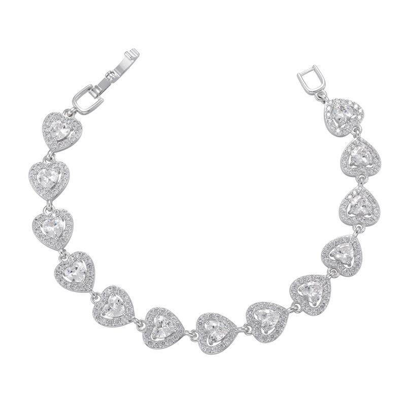 Mikro-Inlay Zirkon Armband, Wind Voll Diamant Armband, Schmetterling Liebe Weizenähre Geometrisches Muster Armband Vl167