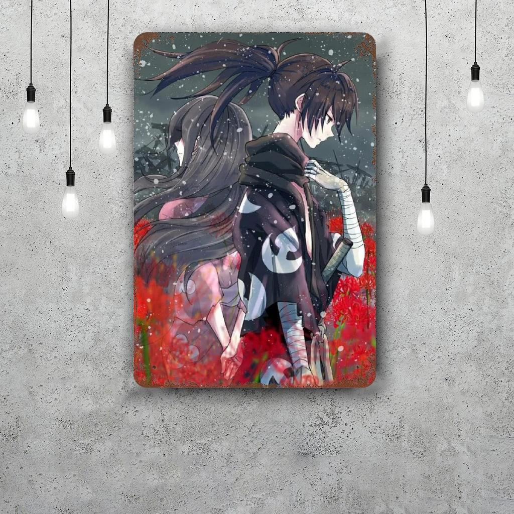 hyakkimaru anime Vintage Metal Tin Signs Posters Decor Retro Metal Plaque Wall Art Decor for Garage Bar