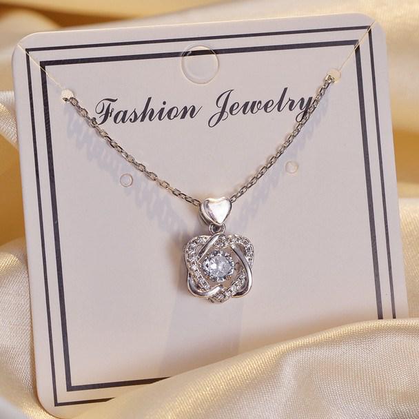 2021 Silver-Plated Women's Necklace, Non-Fading Niche Jewelry Clavicle Chain - Ideal Qixi Valentine’s Day Gift