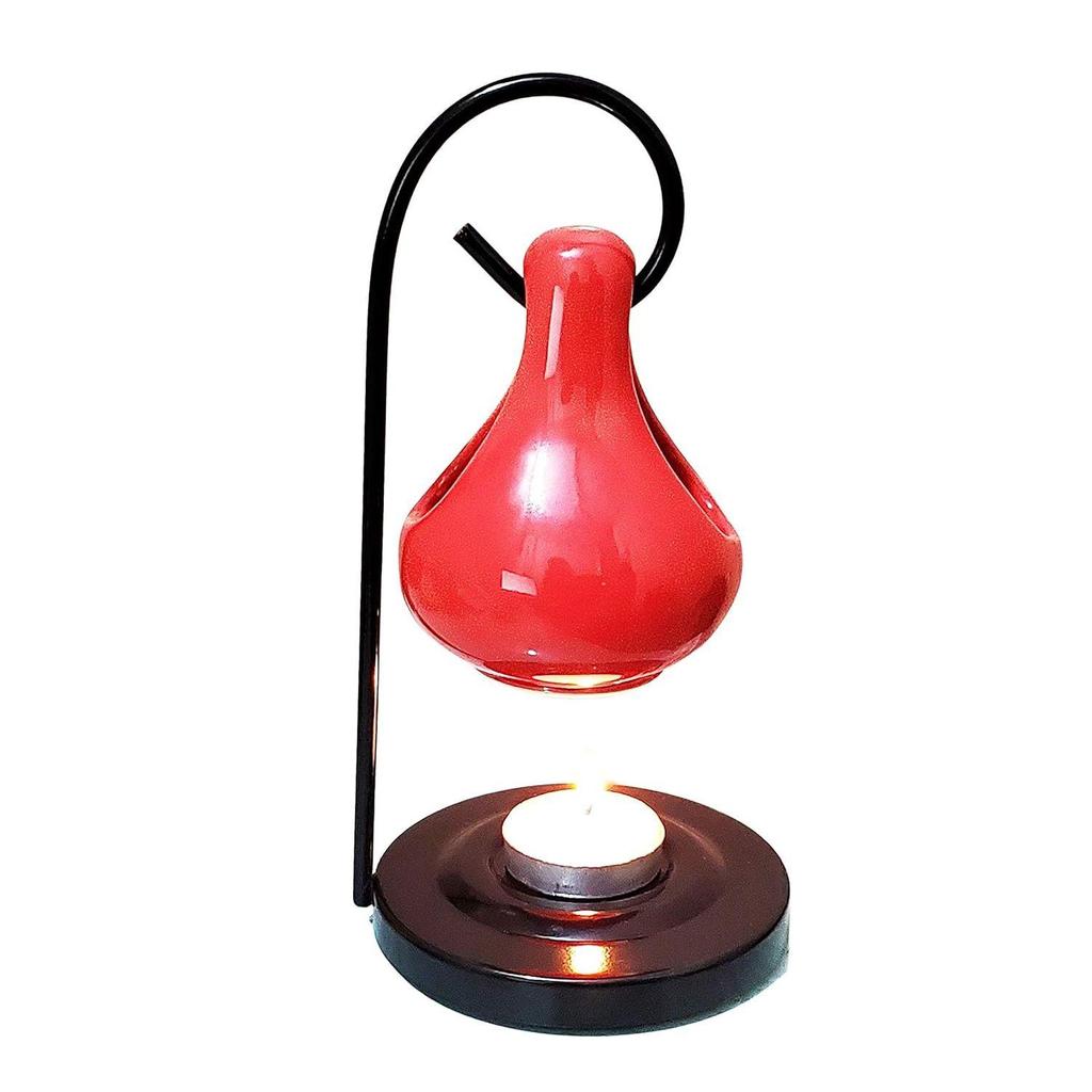 Ceramic Aroma Oil Diffuser Hanging, Red