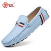 YRZL Loafers Men Casual PU Leather Loafers Mens Shoes Italian Comfortable Moccasins Luxury Formal Slip On Driving Shoes for Man