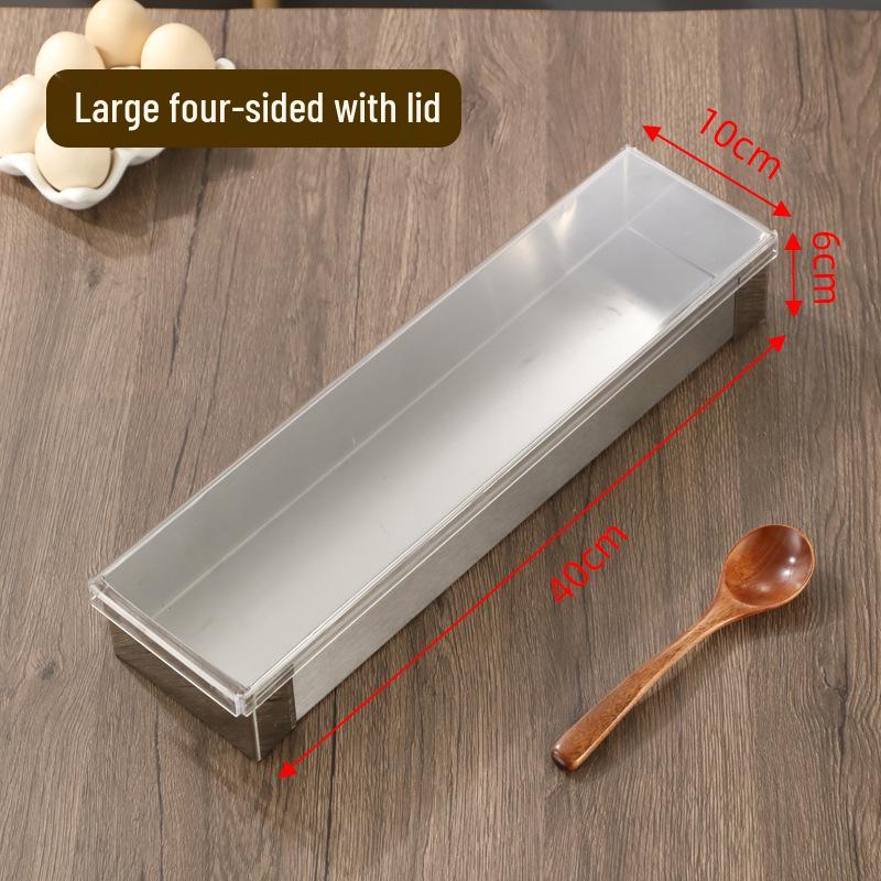 

Прямокутна форма з нержавіючої сталі для нарізання тірамісу 40×10 - Спеціальний інструмент для поділу 1 piece