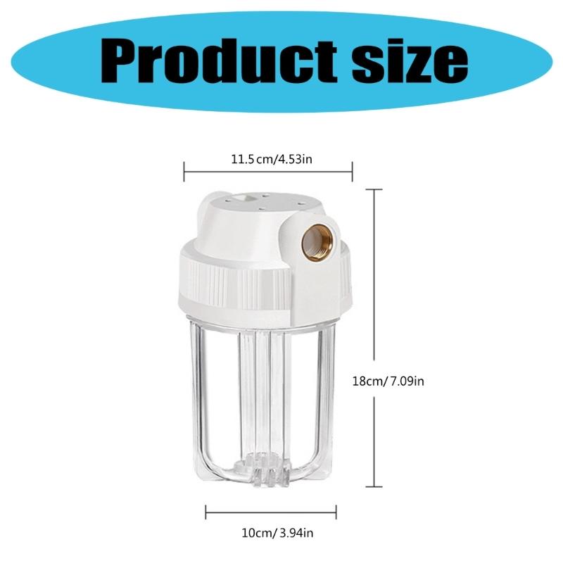 Bouteille Filtre Machine à Boire Robinet Eau Préfiltre Épaisse 5 pouces Transparente Bouteille Filtre Accessoires Purificateurs d'Eau