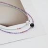 Korean Minimalist Zircon & Crystal Clavicle Necklace with Amethyst & Citrine