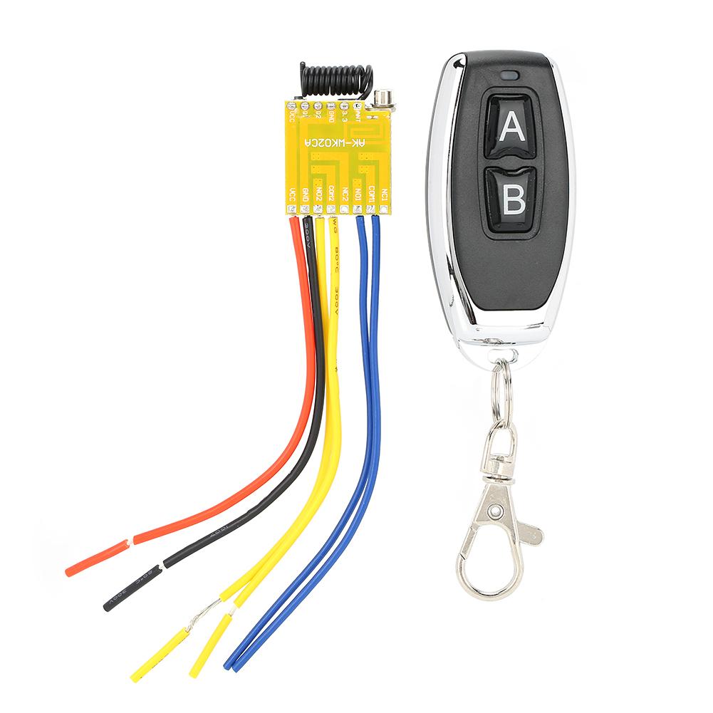 

Беспроводной пульт дистанционного управления, универсальный двухпозиционный переключатель, релейный модуль приемника для открывания гаражных ворот