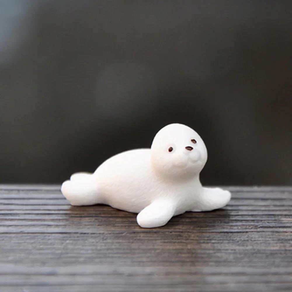 Resin Iceberg Penguin Craft Model Winter Figurine Miniature Micro Landscape Fairy Garden Handmade Ornament