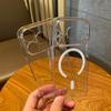for Magsafe Transparent Slim Phone Case for iPhone 14 15 16 17 Pro Max 13 Air Magnetic Hard PC Ultra Thin Clear Cover