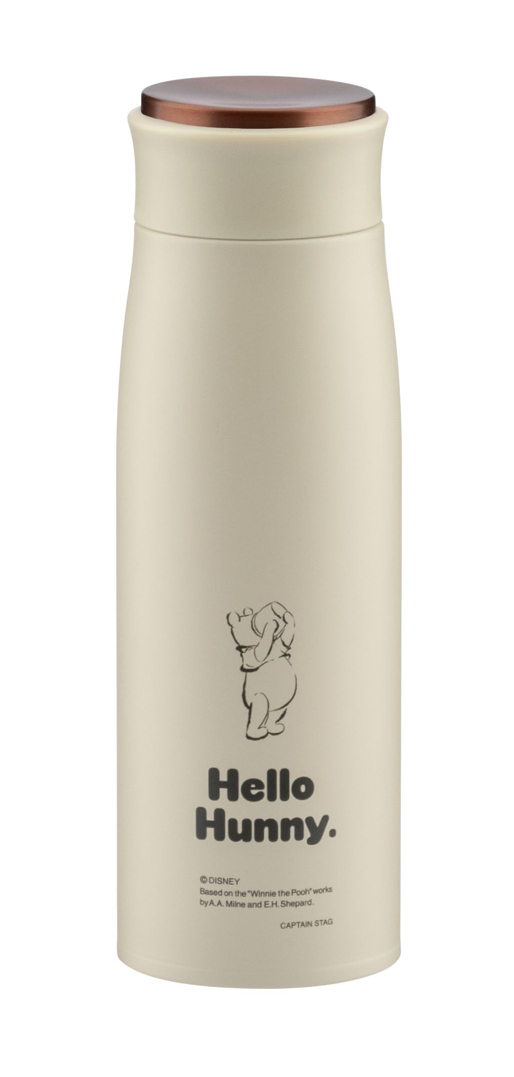 

Captain Stag Disney Outdoor Водный вакуумный термос Сохраняет горячим или Винни-пух Бутылка, Изолированный, Холодный, 450 мл, Дизайн Пух/Мед, MA-2345 слоновая кость