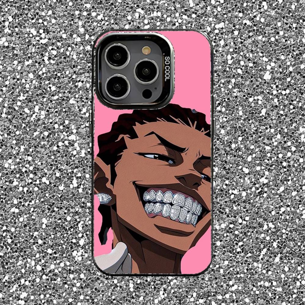

Чехол для телефона Riley Freeman Boondocks для iPhone 16,15,14,13,12,11,Pro,XS,Max,Plus,Mini,SE Черный Конфетный Матовый Ударопрочный Чехол iPhone14pro