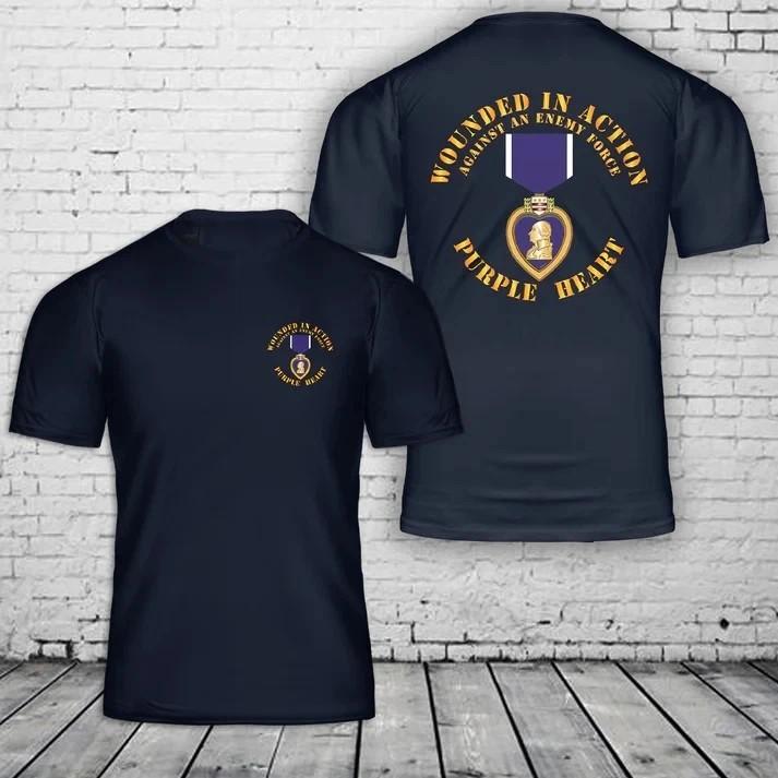 Purple Heart Tribute Graphic T-Shirt NEW ITEM S