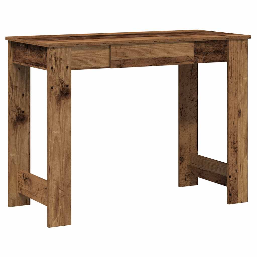 Vintage Wood Effect Desk 100 x 45 x 75 cm Particleboard