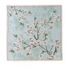 100% Mulberry Silk Square Scarf 53x53cm Floral Print Neckerchief Women