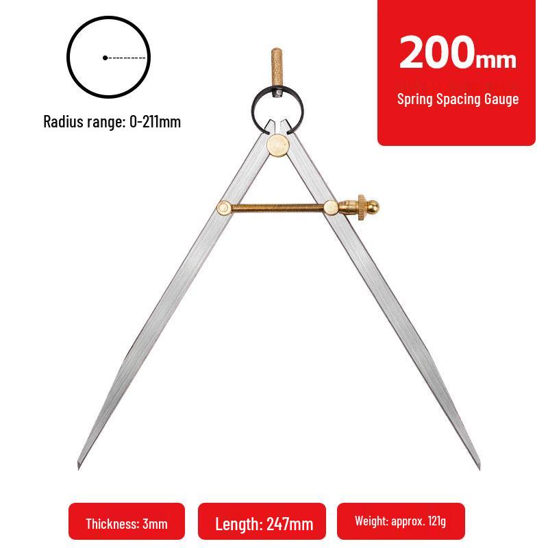 Copper-Plated Adjustable Scribing Gauge & Compass with Carbon Steel Head for Wood, Leather, and Metal Work.