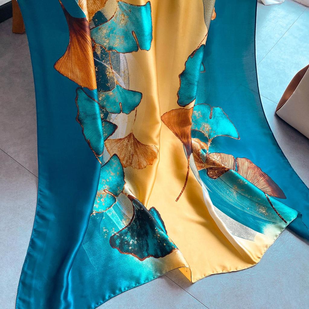 Hochwertige, luxuriöse Seidenschals, Stirnband, Schals, Halstuch für Damen, Ketten-Seidenschal, dekorativer Schal für Damen