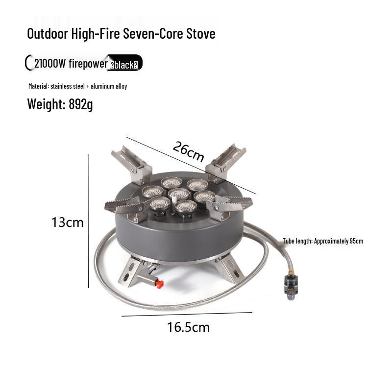 Portable Folding Butane Gas Stove: 5-Core High-Fire for Camping, Boiling, and Cooking Hot Pot