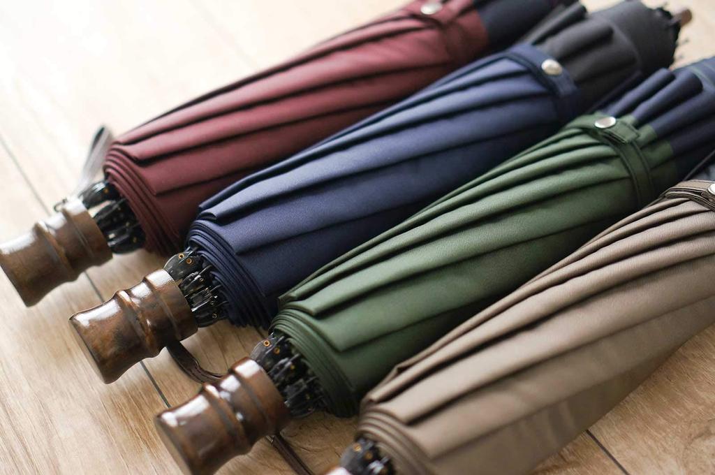 Made In Tachibana Folding 10 Cylindrical Koshu Folding for Both Rain and Komiya Shoten X Japan, Umbrella, 60cm, Ribs, Handle, Weave, Two-tier