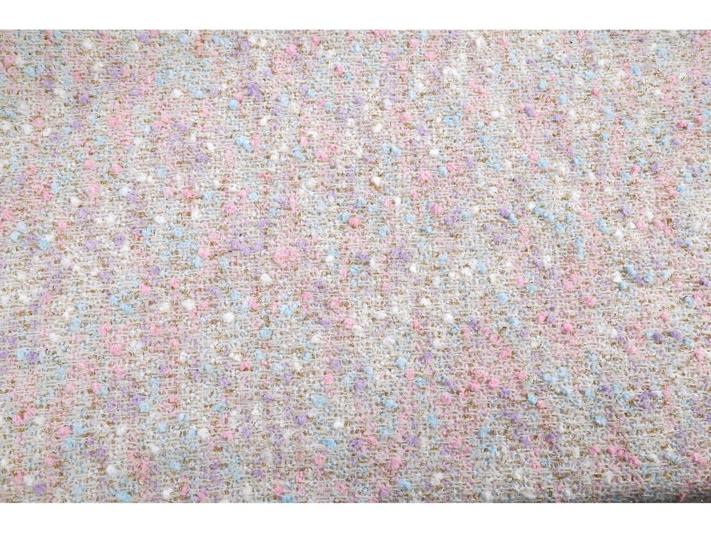 Thick Needle-Dyed Hydrangea Knit Fabric: 2024 Autumn/Winter Colorful Small Fragrance Style Fabric