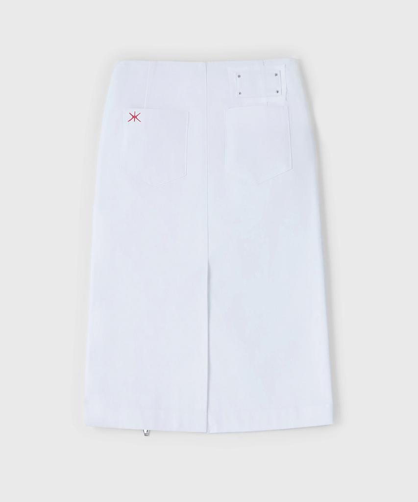 Yunse Zipper Skirt (White)