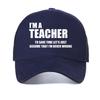 Fashion Harajuku I'm A Teacher To Save Time Print baseball caps Casual Women mesh Snapback hats adjustable mesh trucker hat