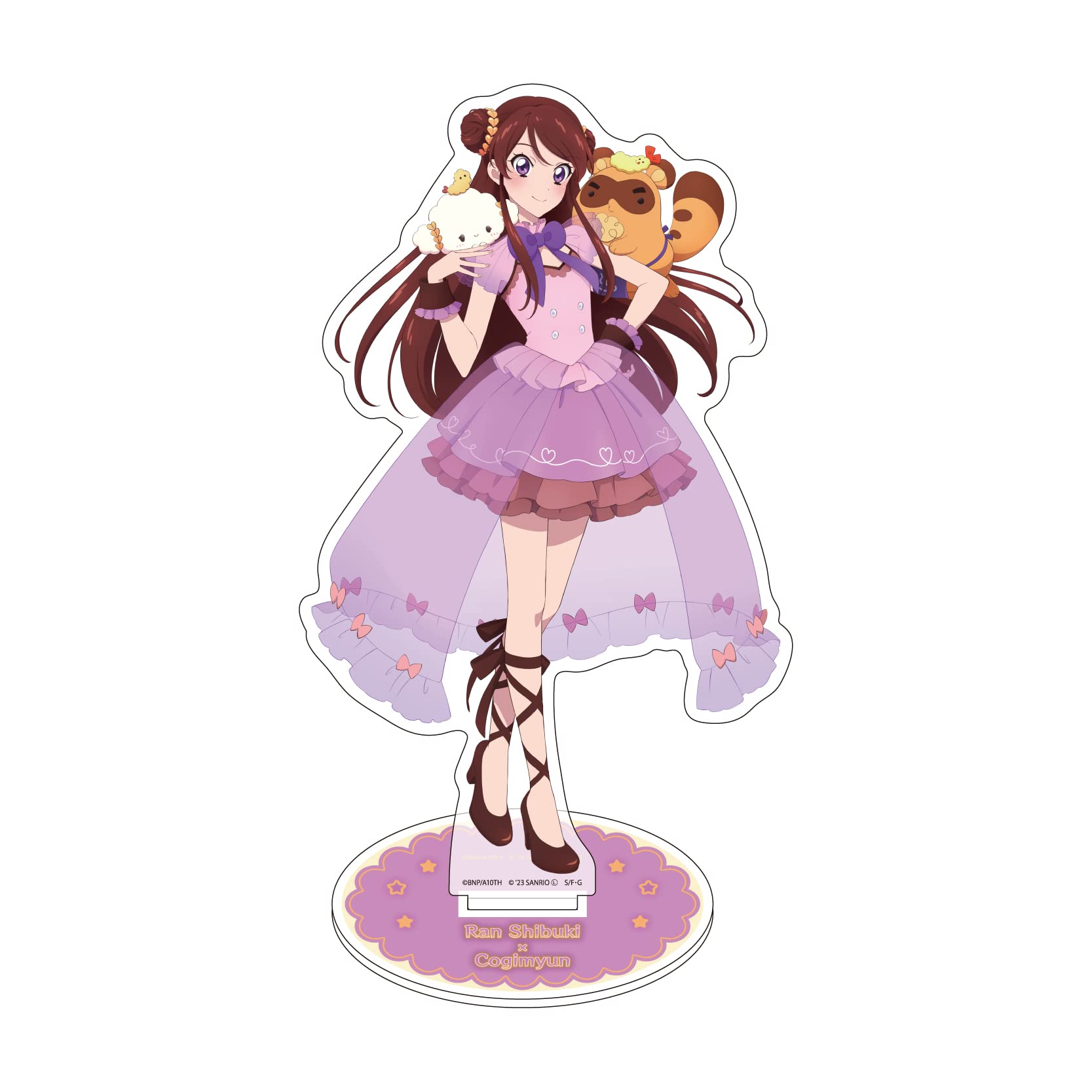 A3 Aikatsu x Персонажи Sanrio 03 Ран Сибуки x КогиМюн [Оригинальная иллюстрация] Акриловая фигурка персонажа