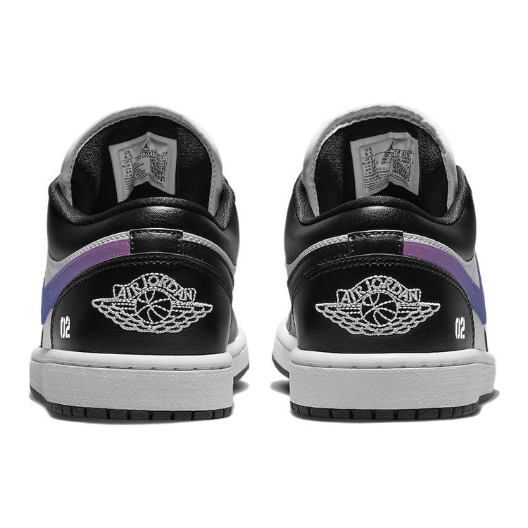Jordan Air Jordan 1 Odporne na ścieranie Antypoślizgowe Niskie Vintage Buty do koszykówki Damskie Czarne Białe DC0774-101(Drużyna181-)