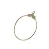 40Pcs Round Beading Hoop Earring Hook Connectors DIY Findings Silver+Golden