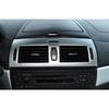 Fit For BMW X3 2006-2010 Matte Silver Middle Console Air Outlet Vent Trim 1PCS