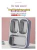 304 Stainless Steel Insulated Bento Lunch Box with Lid - Portable Meal Box for One Person, Ideal for Students and Office Workers