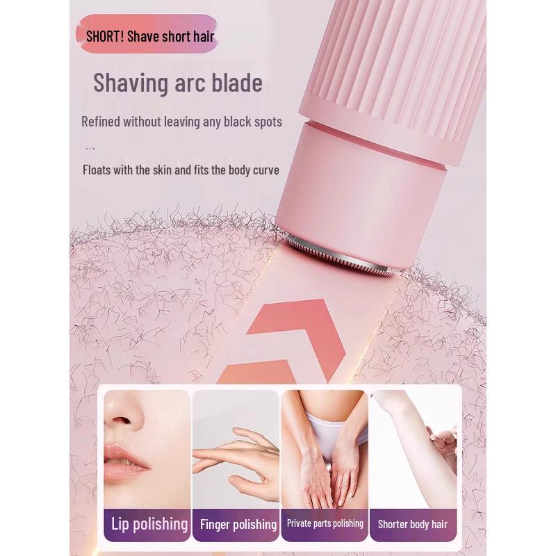 Dual-Head Electric Women's Hair Removal Shaver & Trimmer for Body and Pubic Hair