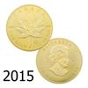 Moneta d'Oro Foglia d'Acero Canadese, 2015, 2020, 2021, 2023, Moneta Commemorativa Foglia d'Acero, Moneta della Regina del Commonwealth, Moneta Commemorativa per il Commercio Estero