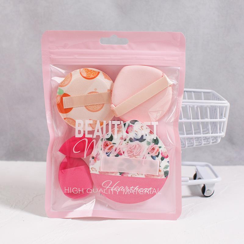 Thickened marshmallow puff powder setting wet and dry use do not eat powder foundation air cushion combination set beauty tools