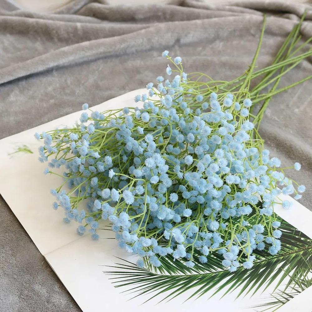 108Heads Artificial Flowers Plastic Gypsophila DIY Fake Flowers Bouquet Garden Wedding Decoration Outdoor Party Home Decor Vase