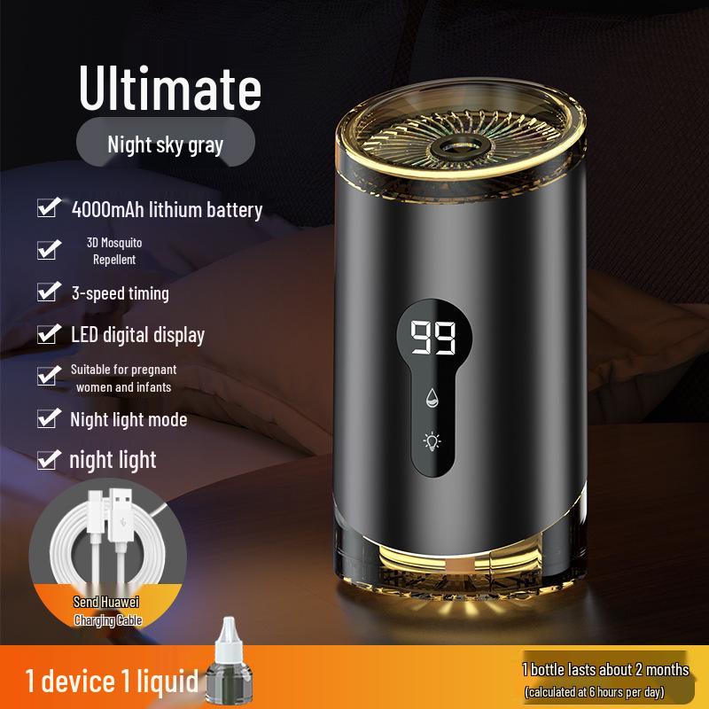 2025 Triple Grid Purple Light Mosquito Killer Lamp & Swatter