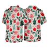 Men's Christmas Themed Caregiver Uniform for Holiday Work Wear