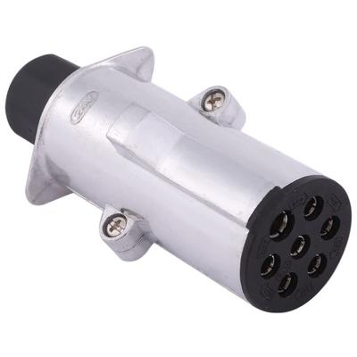 Lebonarie Tow Wiring Connector 7 Pole Coupler Socket Boat Jet Ski Camping Caravan RV Hitch Member (Silver)