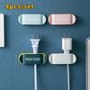4pcs/set Wall-Mounted Wire Clip Punch-Free Cable Management Practical Wire Holder  Car