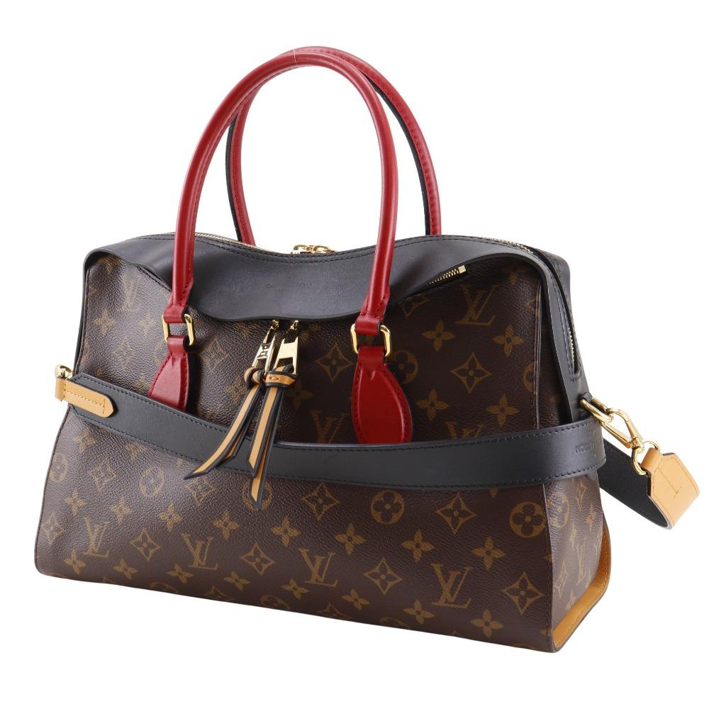 Louis Vuitton Tuileries Tote Handbag M41454 2WAYShoulder Noir Monogram Canvas Women Used