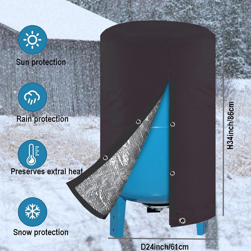 Well Pump Cover Outdoor Insulated Protector Weatherproofing UV-Protected Well Pump Cover For Plumbing Irrigation Lawn Industrial