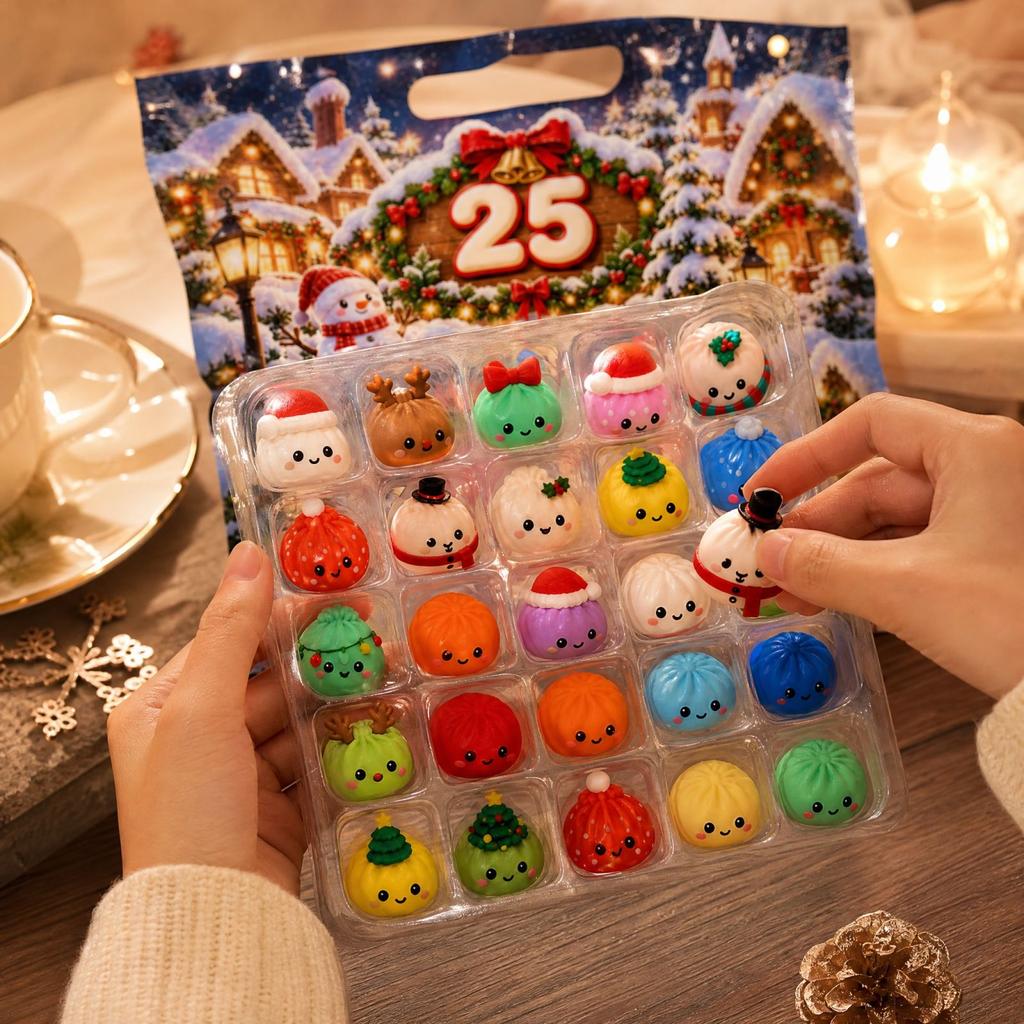 Christmas Countdown Bag with Random Toys, Holiday Toy Set