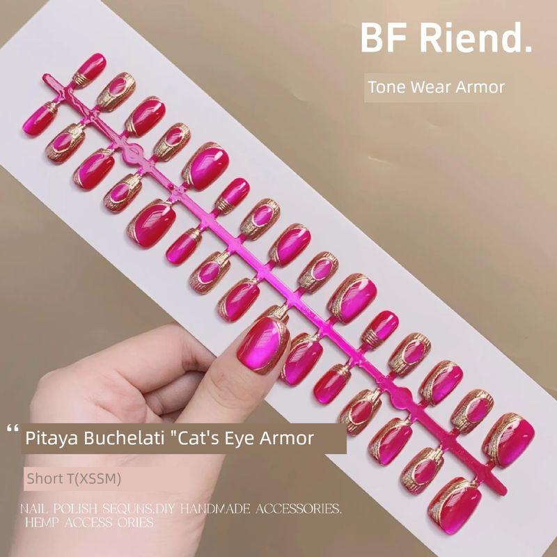 

Доступная роскошь Наклейки для ногтей Новое поступление Кошачий глаз Носимая броня Благородный газ Причудливые накладные ногти Готовый продукт Накладной ноготь Сборная броня 155# Buchrati-Dragon Fruit (30 pieces)