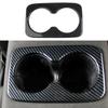 ABS Carbon Fiber Look Car Rear Seat Armrest Cup Holder Cover Trim Sticker Interior Accessories For Dodge Durango 2014-