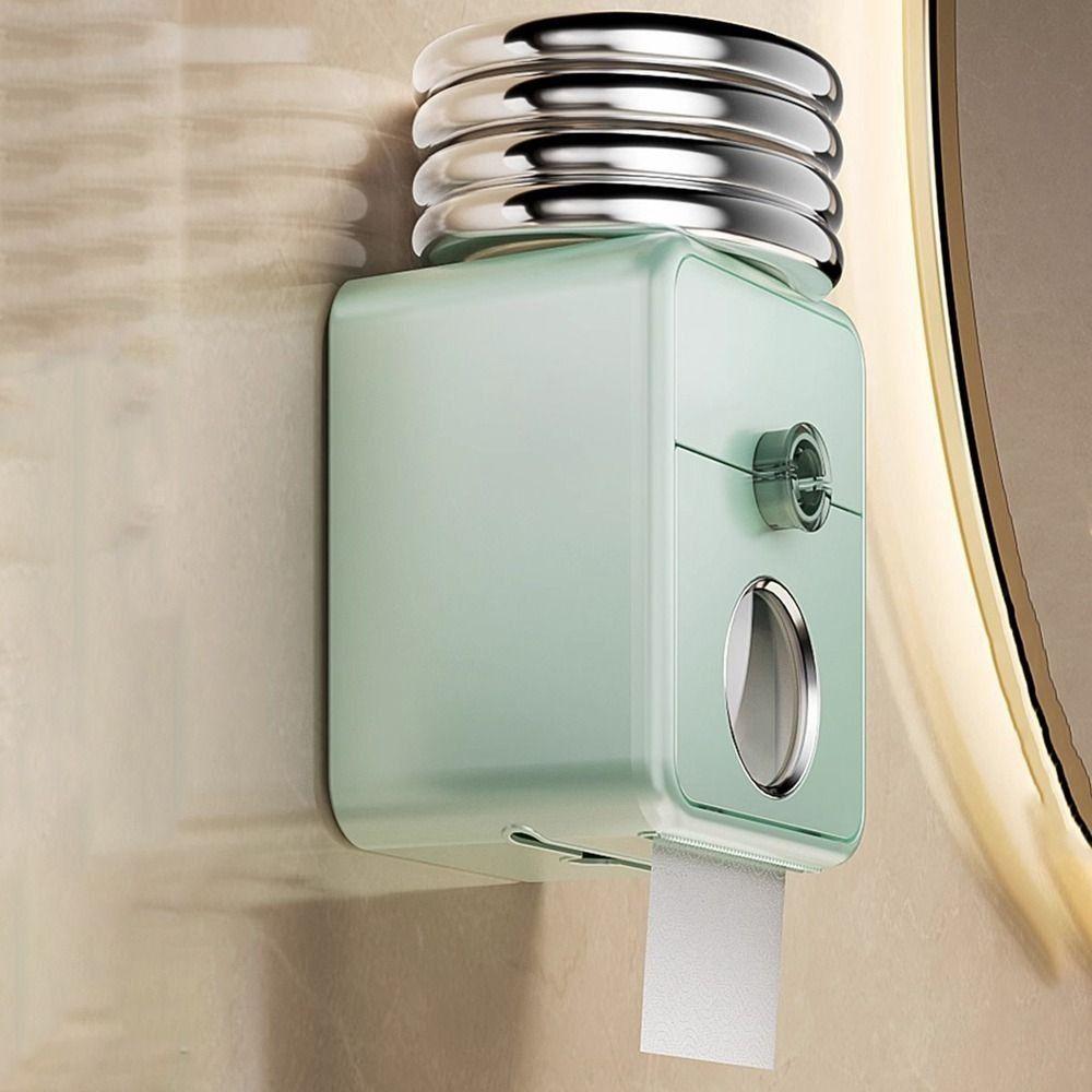 Plastic Toilet Paper Storage Box Punch Free Toilet Paper Holder Durable Paper Towel Box  for Home