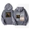 Rapper Kanye West Yeni Albümü Vultures Grafik Kapüşonlu Erkek Kadın Vintage Moda Sweatshirt Erkek Gotik Oversize Kapüşonlu Streetwear
