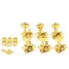 6 Leftright Vintage Guitar Machine Heads Tuners Open Style Guitar Tuning Pegs For St Lp Sq Guitar Silvergold(Type 1)